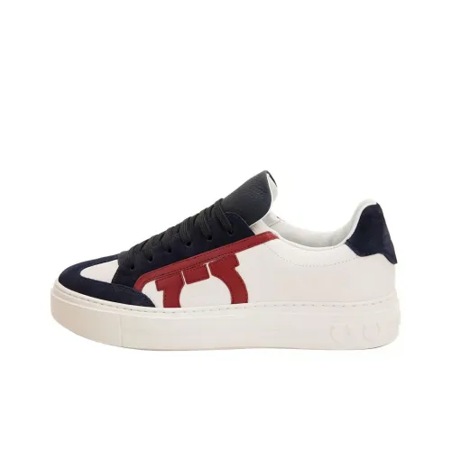 Ferragamo Низкий Топ Стильный Скейтбординг Мужской Синий