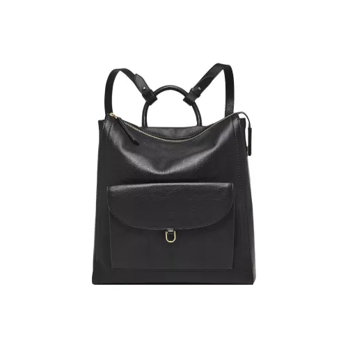 FOSSIL Кожа Рюкзак Стандартный Женские Черный