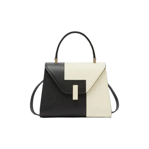 Valextra Iside Телячья кожа Сумка через плечо Сумка Мини Женская Черная Белая