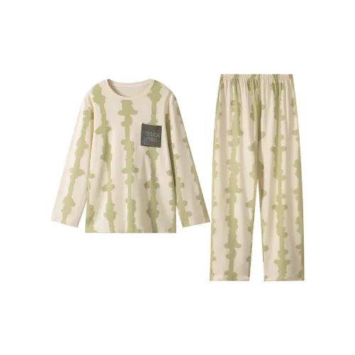 Montagut Pajama Комплект Унисекс Двухкомпонентный Комплект Светло-Зеленый