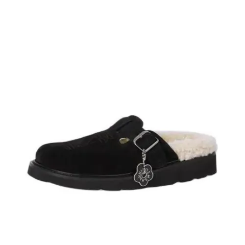KENZO Домашние тапочки, черные, женские