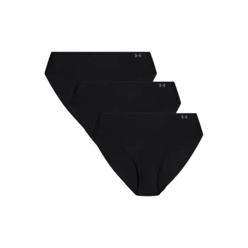 Under Armour Эластичный 3 упаковки черные женские трусы-бикини