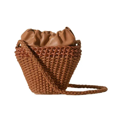 Hereu Хлопок Сумка через плечо Мини Женская Коричневая