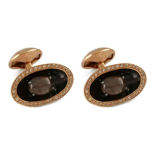 TATEOSSIAN 18K Красный Золото Запонки Мужской Умбра