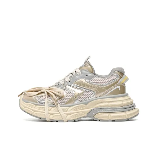 EBLAN Низкий топ кеды женские золотистые