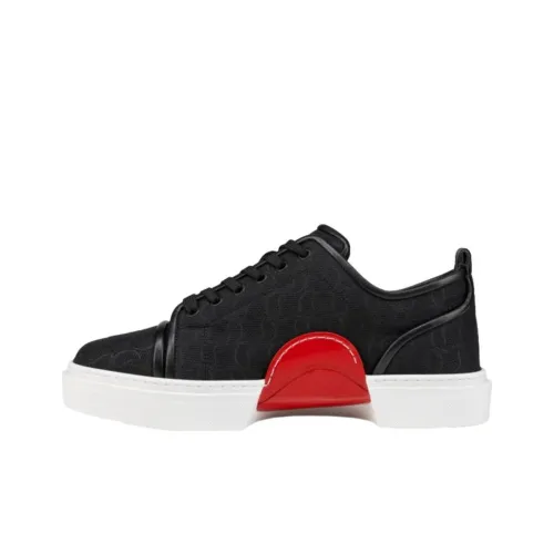 Christian Louboutin Скейтборд Кроссовки Низкие Черные Красные Мужские