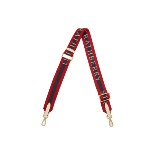 Strathberry Ткань Сумка Ремень Женские Рубин с Морской Синий Акценты