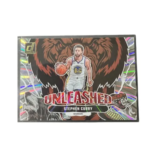 PANINI Golden State Warriors Stephen Curry Серебряный Fold Аниме Selection Art Редкая Спортивная карта 1 шт