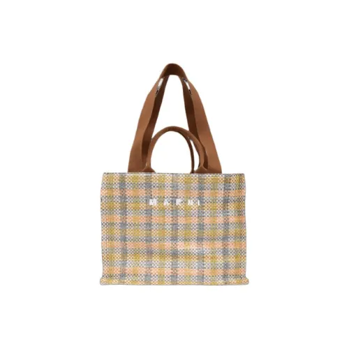 MARNI TROPICALIA Полиамид Тоут Сумка Сумка для покупок Сумка через плечо Сумка Мужская Синяя и Многоцветная