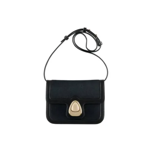 A.P.C Grace Кожа с Замша Сумка через плечо Сумка на плечо Маленькая Женская Черная