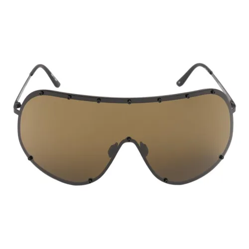 RICK OWENS совместный бренд RO Нержавеющая сталь Нерегулярная форма Солнцезащитные очки Мужской Черный