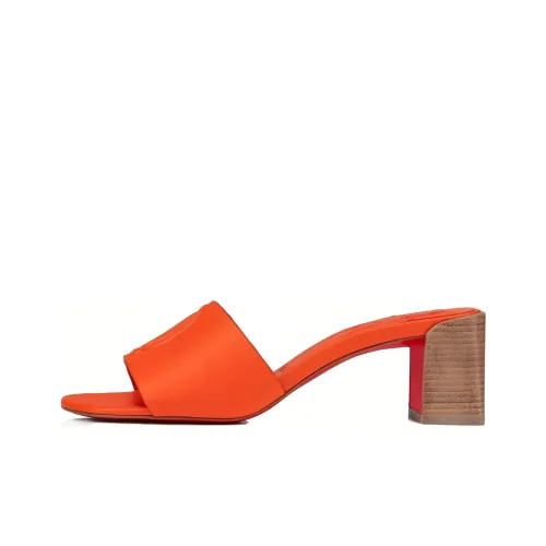 Christian Louboutin Слипоны Апельсин Женские