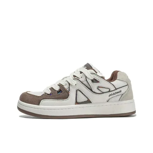 HAOWA Xuanying Collection Mysterious Brown Shadow Low Top Скейтборд Кроссовки Unisex Beige Brown