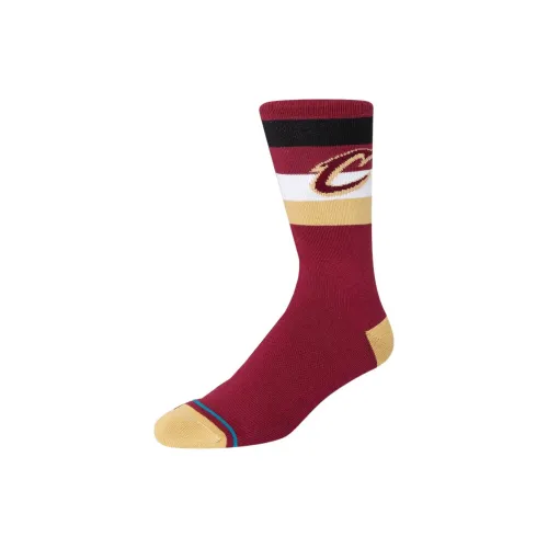 NBA Cleveland Cavaliers Stance Носки Crew Мужские 1 упаковка Бордовый