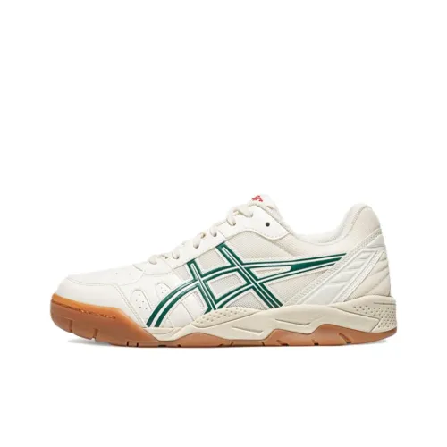 ASICS Гель TWIST Износостойкий Дышащий Низкий Топ Кроссовки для тенниса Унисекс Белый Зеленый