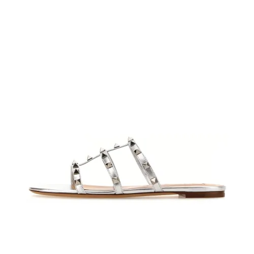 Valentino Rockstud Слипоны Женские Серебряные