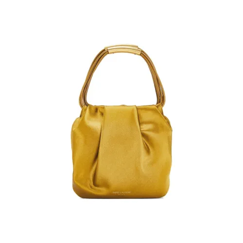 SAINT LAURENT Satin Bag Mini Women's Gold