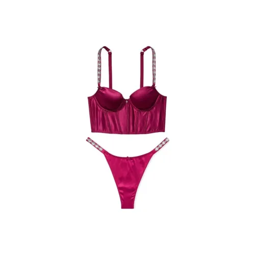 Victoria's Secret Комплект нижнего белья для женщин бордовый