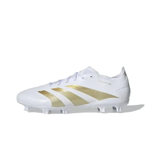 Adidas PREDATOR LEAGUE FG Твердый грунт Противоскользящие Устойчивые к истиранию Футбольные бутсы Унисекс Белый золото