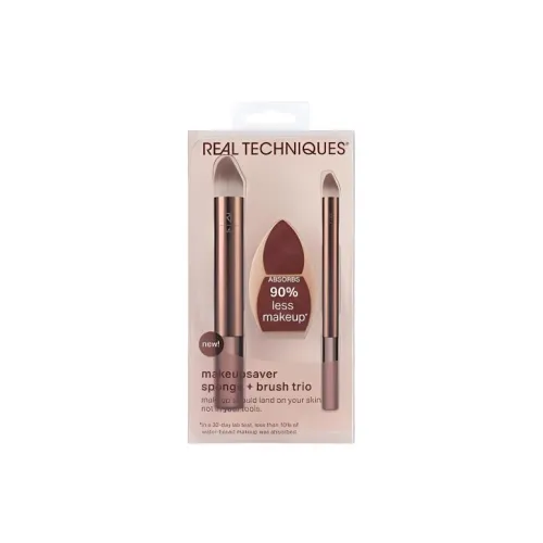 Real Techniques Makeup Губка и Кисть для макияжа Комплект из трех предметов