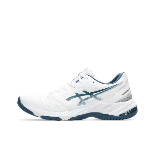 Asics Netburner Ballistic FF 3 Волейбольные кроссовки Низкий топ Белый/Винтаж Индиго Унисекс