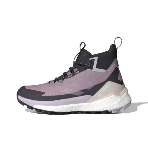 adidas TERREX FREE HIKER 2,0 Противоскользящий Устойчивый к истиранию Высокий Топ Походная обувь Женская Черный Фиолетовый