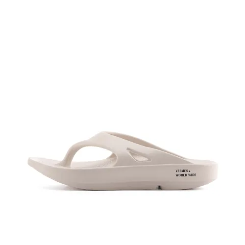 VEEMES Шлепанцы Унисекс Белый Кость