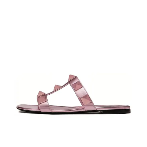 Valentino Roman Stud Слипоны Женские Розовый