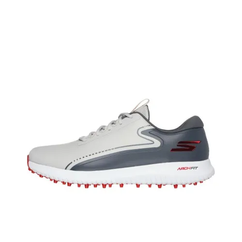 Skechers Go Golf Collection Низкие Топы Мужская Обувь для Гольфа Красный Серый