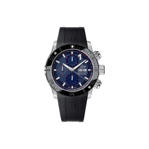 EDOX Автоматический Механический Механизм Мужские Часы 45 мм Синий