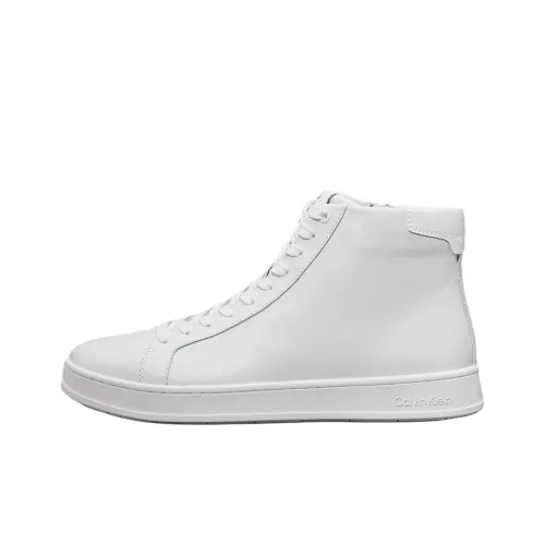CALVIN KLEIN Высокие кроссовки для скейтбординга мужские белые