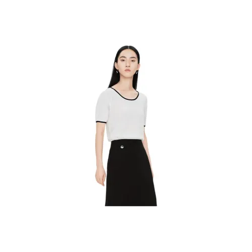 TKY SHOP Черный/Белый Женские Футболки