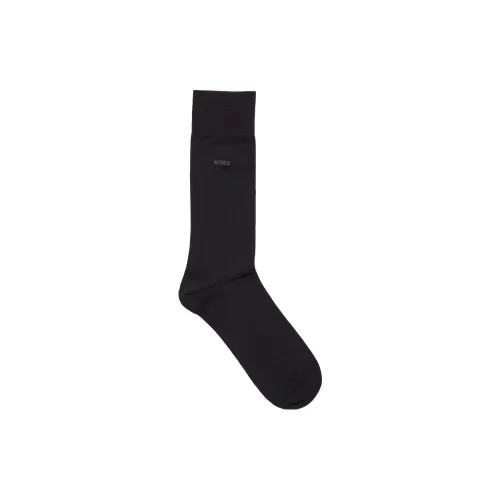 Hugo Boss Черные Мужские Носки до икры MID