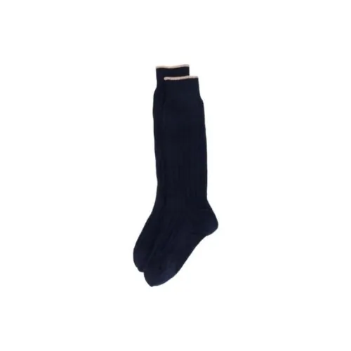 BRUNELLO CUCINELLI Blue Men's Mid Shin Sock