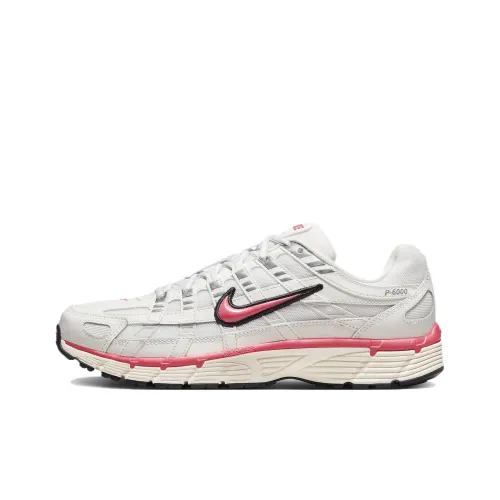 Nike P 6000 Slip Resistant Abrasion Resistant Low Топ Повседневные Беговые кроссовки Женские Белые