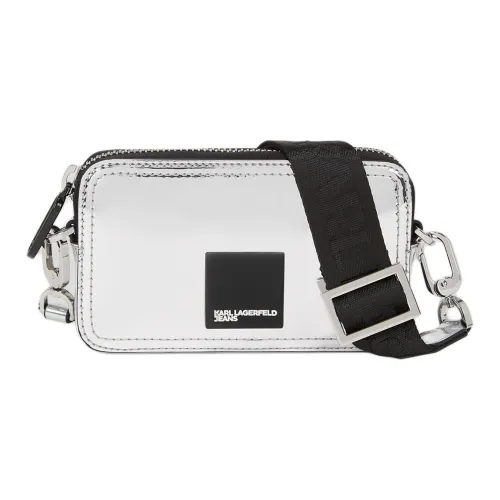 Karl Lagerfeld Полиуретан Сумка через плечо Мини Женская Серебряная
