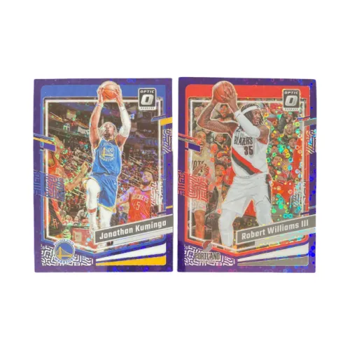 PANINI 2023 24 OPTIC Warriors Kuminga 80 99+ Williams III 15 99 Пузырьки Fold Фиолетовый Fold Звезда Карта пройдет