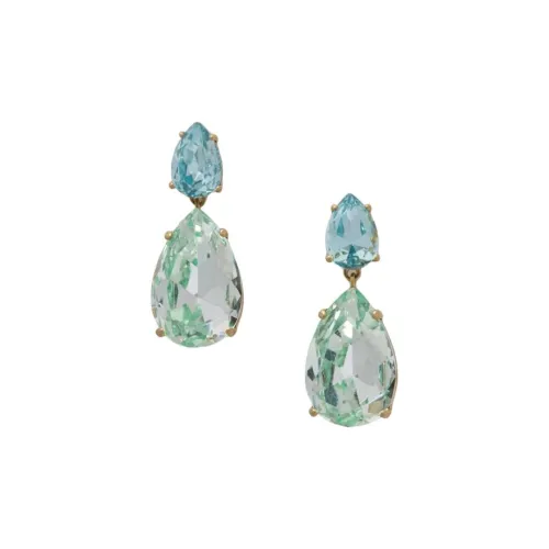 Roxanne Assoulin Стекло Латунь Титан Кремний Кубический цирконий Серьги Женские Синий