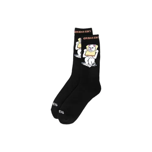 RIPNDIP 1 шт Черные Унисекс Высокие Носки до колена