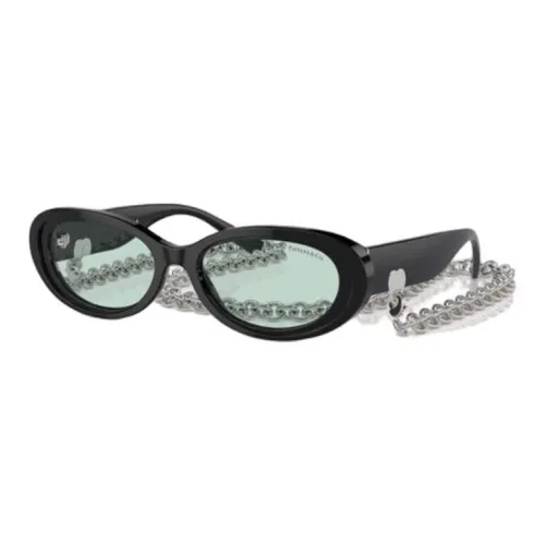 TIFFANY CO. Ацетат OVAL SUNGLASSES Женские Черный