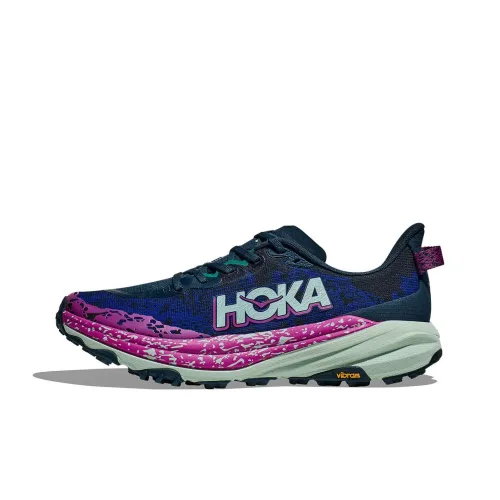 HOKA ONE ONE SPEEDGOAT 6 Противоскользящие устойчивые к истиранию низкий топ беговые кроссовки мужские синий зеленый