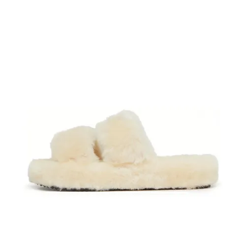 CELINE Шлепанцы Женские Бежевые