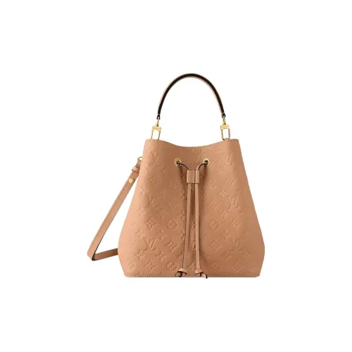 LOUIS VUITTON NéoNoé Кожа Ведрообразная Сумка Сумка Сумка через плечо Сумка через плечо Средняя Женская Коричневая