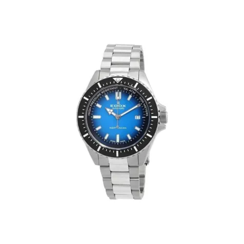 EDOX Автоматический Механический Механизм Мужские Часы 44 мм Синий