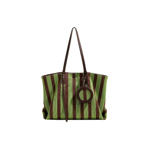 H YXIANG Canvas Bag Shoulder Bag Women's Green H YXIANG Холщовая сумка плечевая сумка женская зеленая