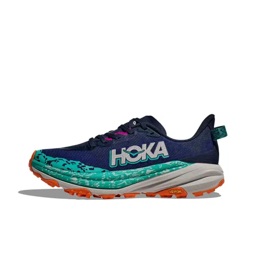 HOKA ONE ONE SPEEDGOAT 6 Противоскользящие устойчивые к истиранию низкий топ беговые кроссовки женские синий зеленый