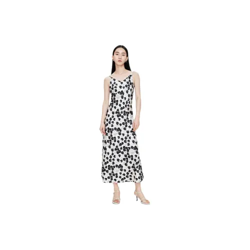 TKY SHOP Черный цветок Женские Слиплатья