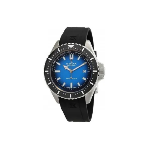 EDOX Автоматический Механический Механизм Мужские Часы 44 мм Синий
