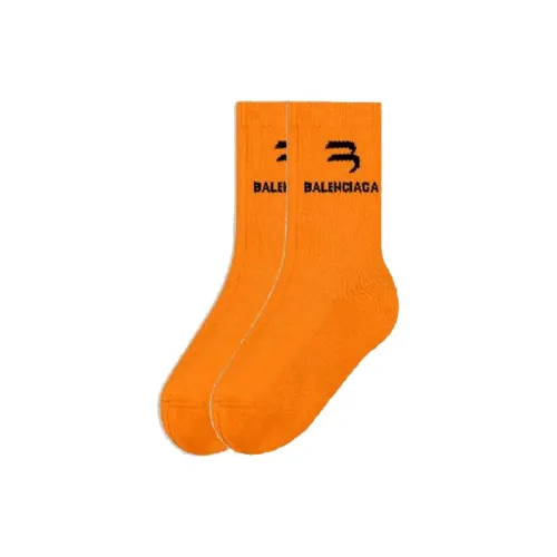 Balenciaga 1 пачка Orange Men's MID икры носки