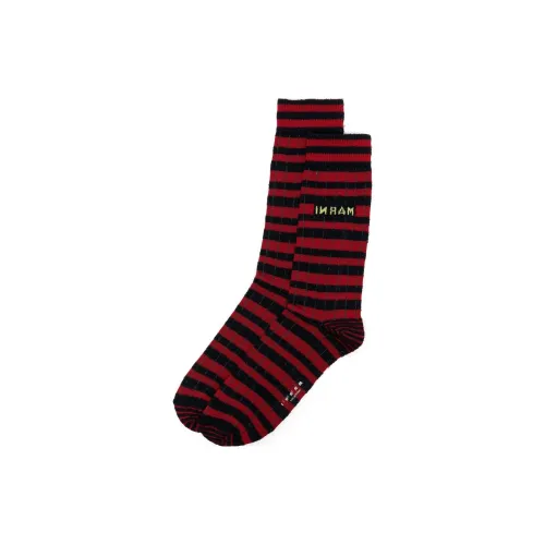 MARNI Red Men's Mid Calf Socks MARNI Красные Мужские Носки до икры Mid